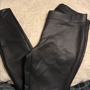 Leather leggings